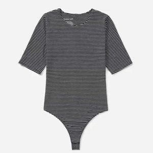 Everlane Striped Black Bodysuit (thong) - XXS